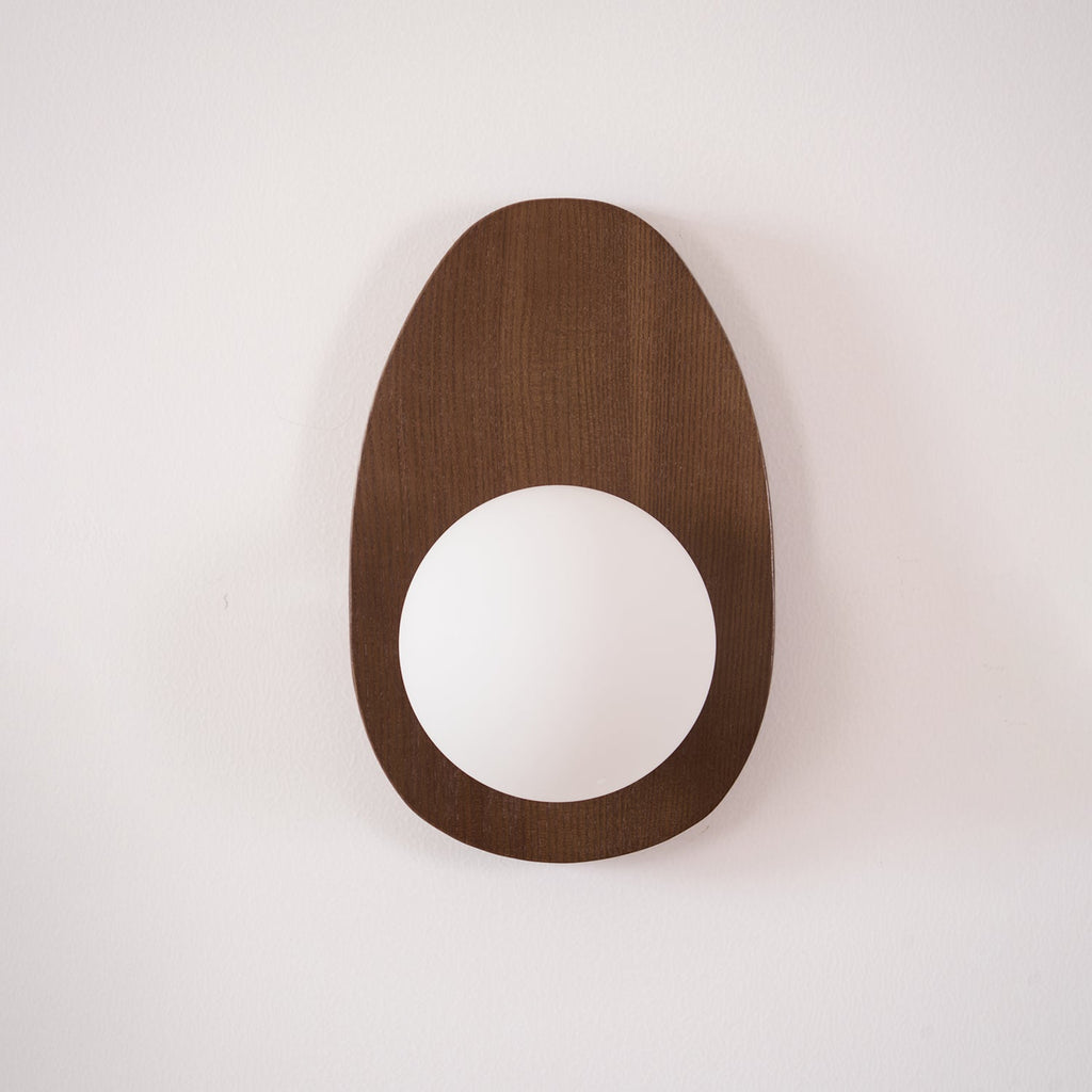 Orba Walnut Plug - in Wall Lamp