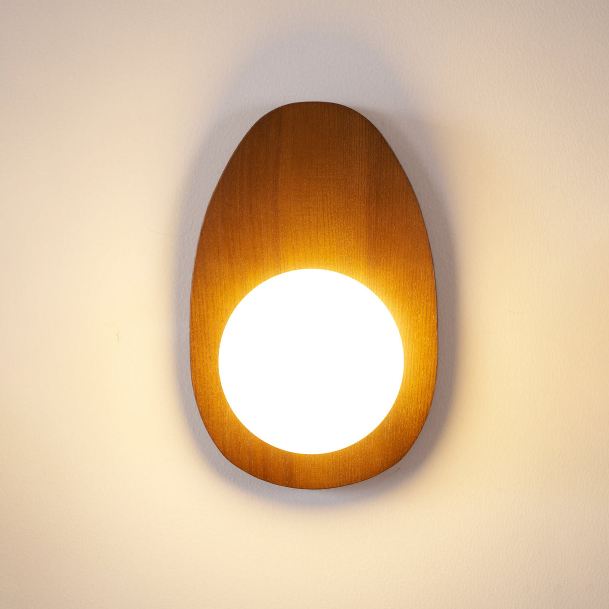 Orba Walnut Plug - in Wall Lamp