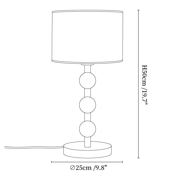 Orba Wooden Table Lamp