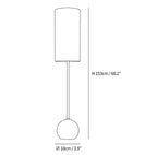 Orbis Wooden Sphere Floor Lamp