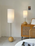 Orbis Wooden Sphere Table Lamp