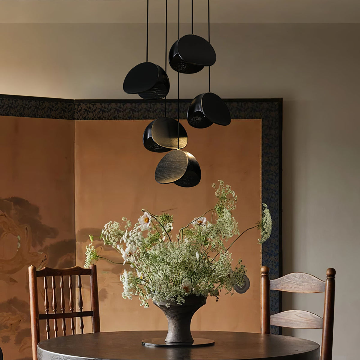Orbit Fold Wood Pendant Light