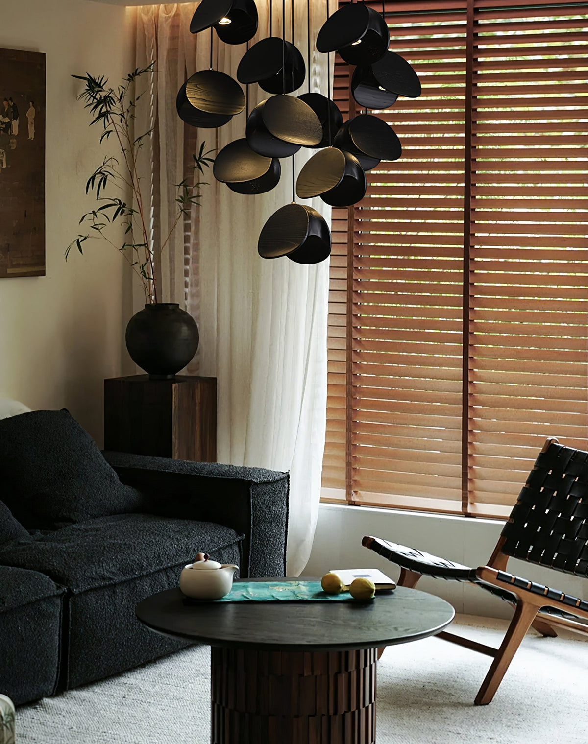 Orbit Fold Wood Pendant Light