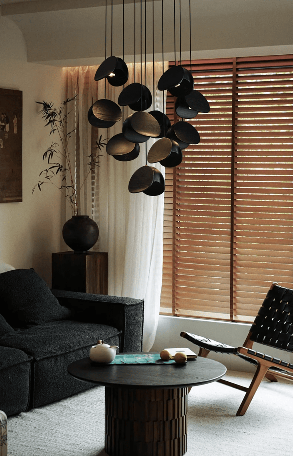 Orbit Fold Wood Pendant Light