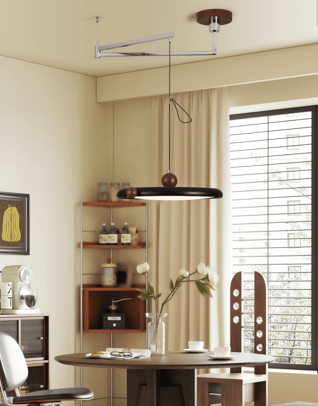 Orbit Line Swing Arm Pendant Lamp