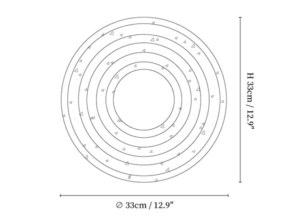 Orbit Rings Wall Lamp