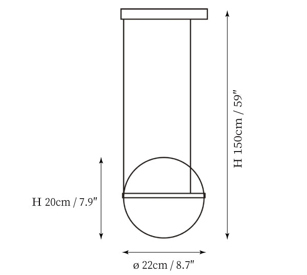 Orbit Sphere Pendant Lamp