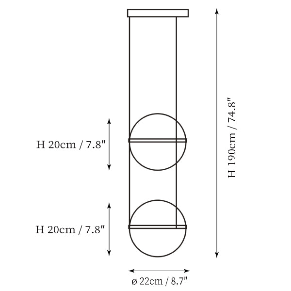 Orbit Sphere Pendant Lamp