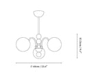 Orbital Curve Chandelier