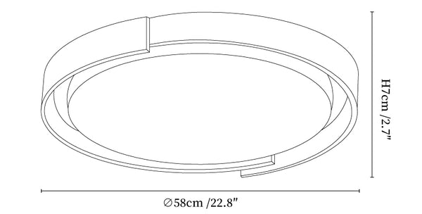 Orbital Edge Ceiling Light