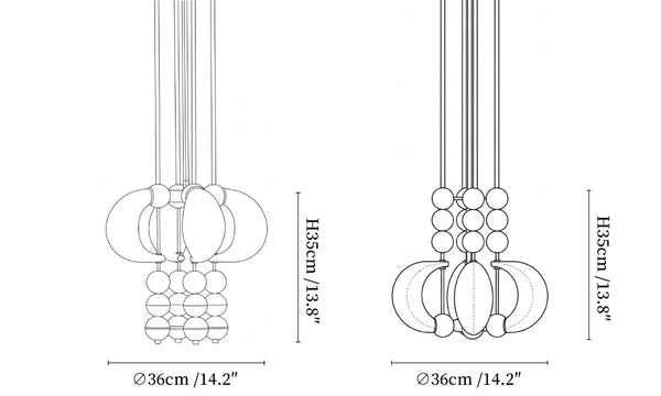 Orbitaler Pendant Light