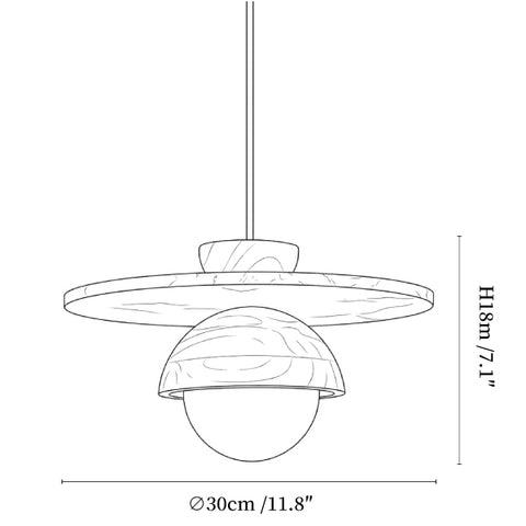 Orbitwood Pendant Lamp