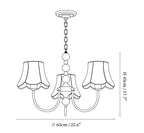 Orchid Fabric Chandelier