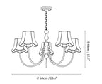 Orchid Fabric Chandelier