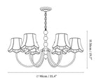 Orchid Fabric Chandelier