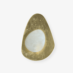 Organic Gilded Pebble Sconce
