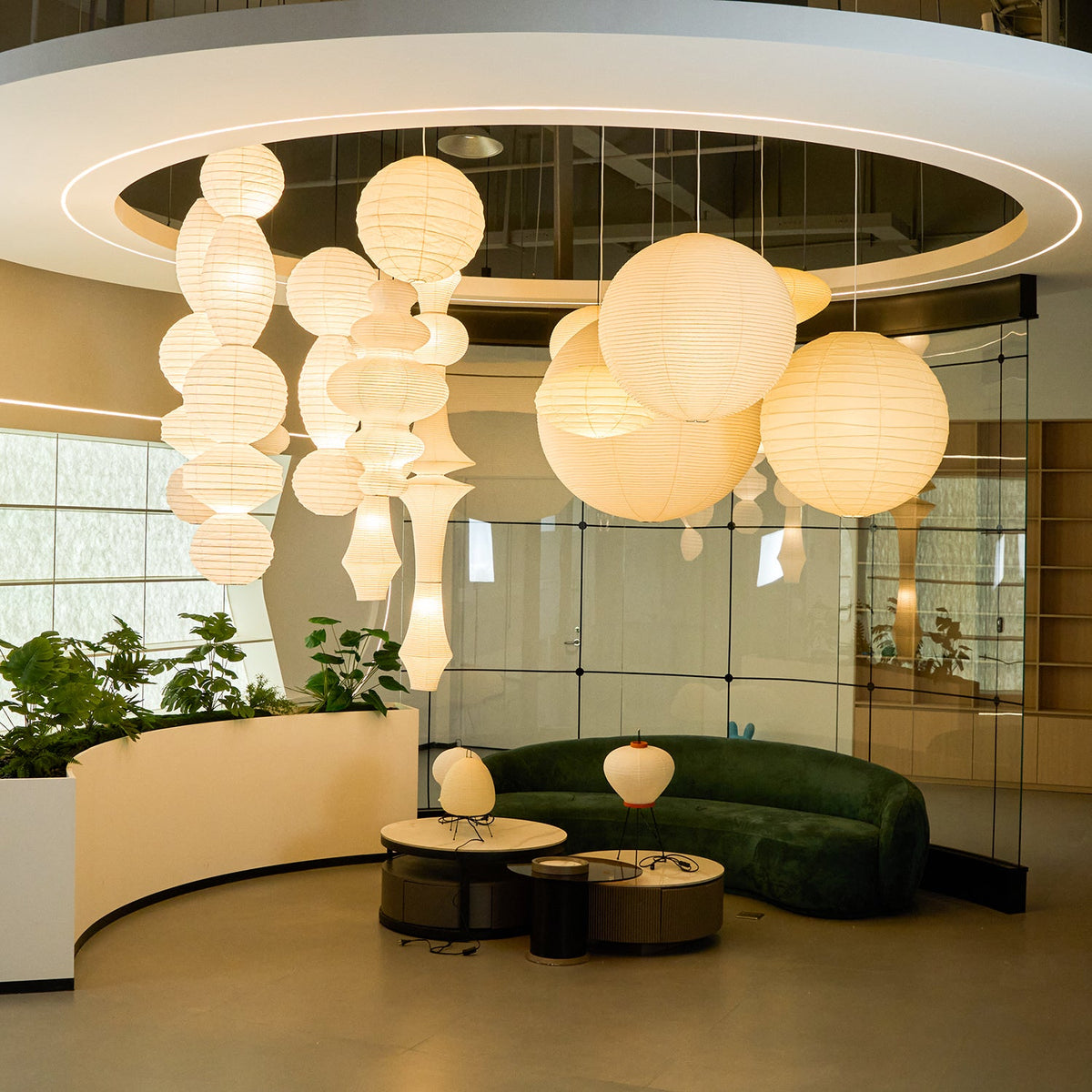 Ori Lantern Series Swag Pendant Lamp