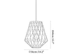 Origami Wood Pendant Lamp