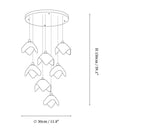 Orlani Cascade Stairs Chandelier