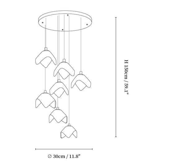 Orlani Cascade Stairs Chandelier