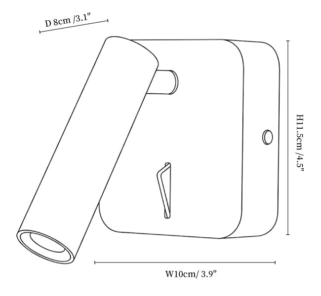 Orlin LED Reading Wall Sconce