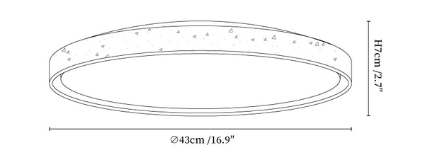 Oro Circle Ceiling Light