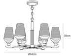 Orrefors Brass Chandelier