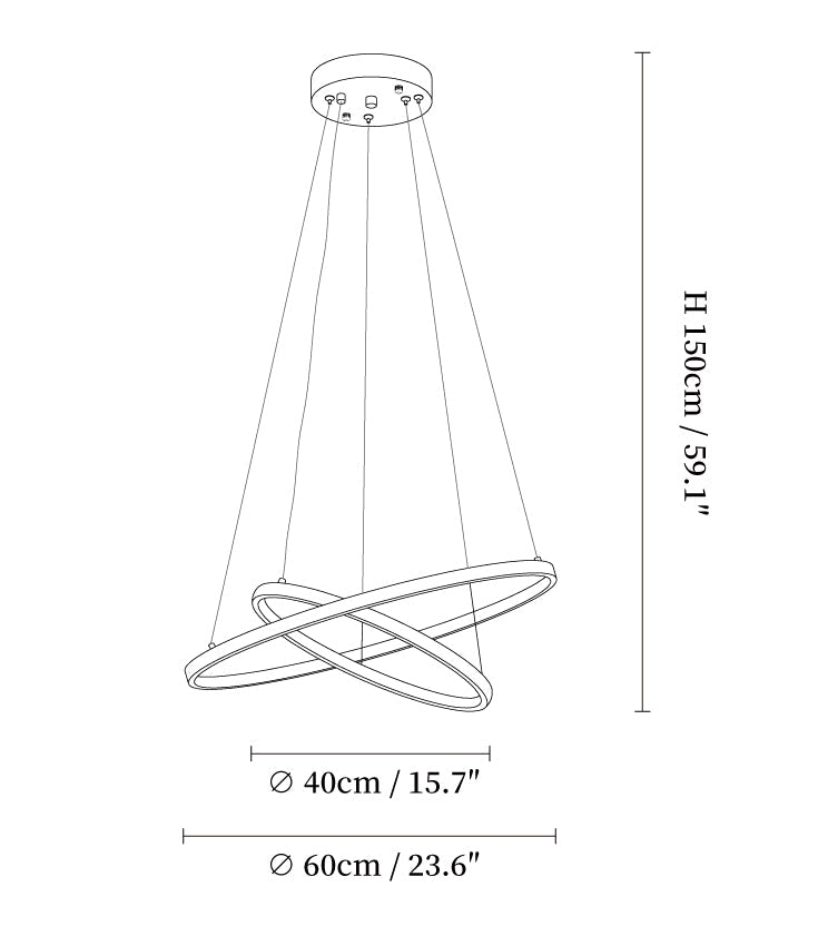 Orrery Rings Chandelier