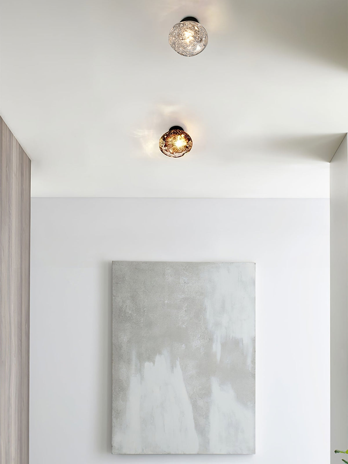 Orrin Molten Glass Wall Light