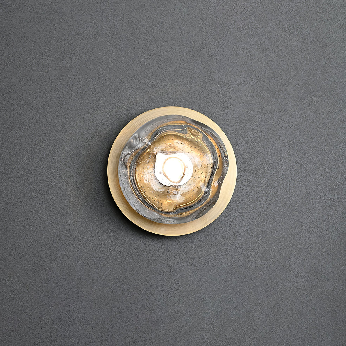 Orrin Molten Glass Wall Light
