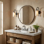 Orvella Alabaster Arc Wall Sconce