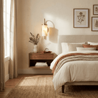 Orvella Alabaster Arc Wall Sconce