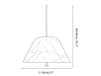 Orvella Alabaster Cone Pendant Light