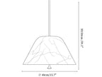 Orvella Alabaster Cone Pendant Light