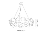 Orvella Plaster Disc Chandelier