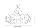 Orvella Plaster Disc Chandelier