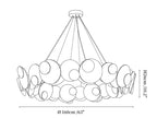 Orvella Plaster Disc Chandelier