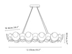 Orvella Plaster Disc Chandelier