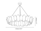 Orvella Plaster Disc Chandelier