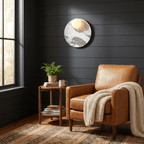Orvella Stone Disc Wall Sconce