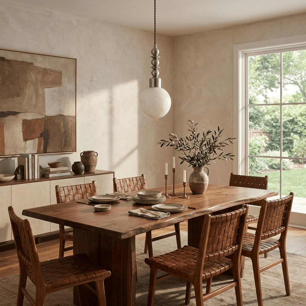 Orvelle Alabaster Beaded Pendant Light