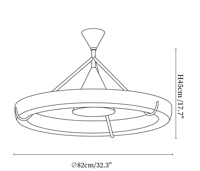 Orvian Halo Art Chandelier