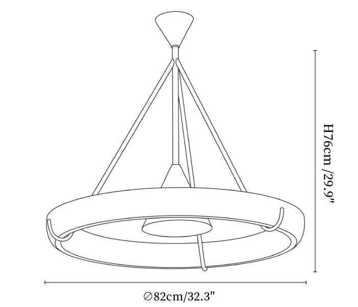 Orvian Halo Art Chandelier