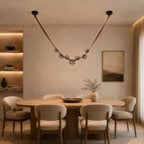 Orvyn Leather Arc Chandelier