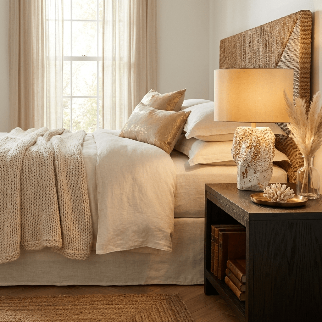 Ostreya Coral - Texture Ceramic Table Lamp