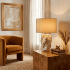 Ostreya Coral - Texture Ceramic Table Lamp