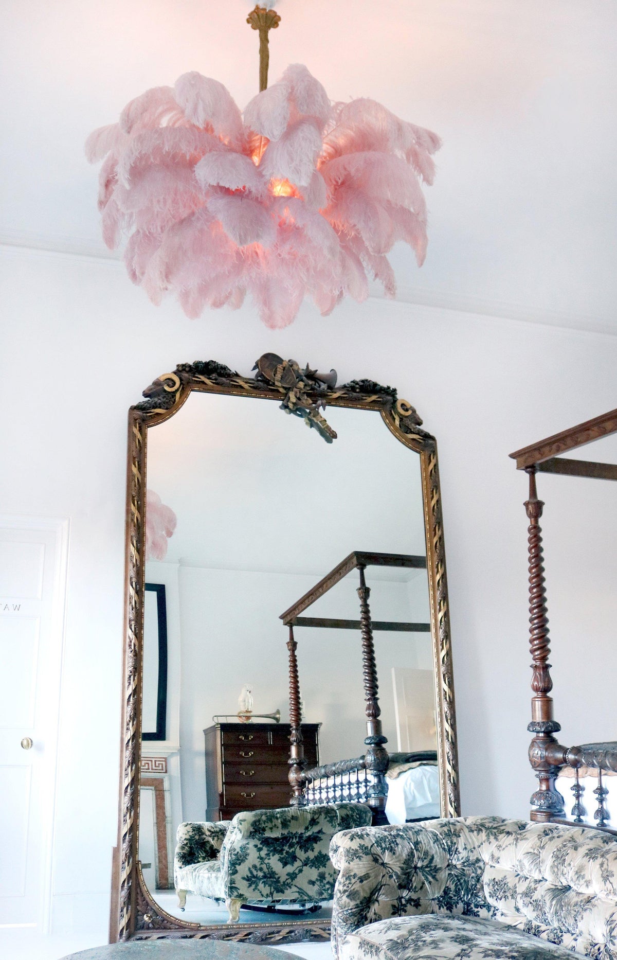 Ostrich Feather Chandeliers