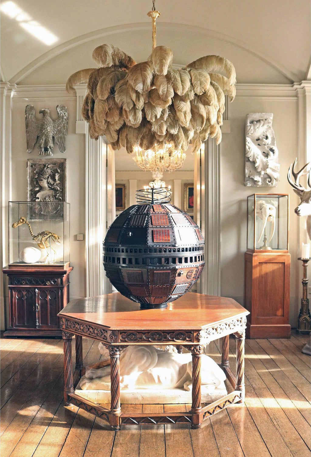 Ostrich Feather Chandeliers