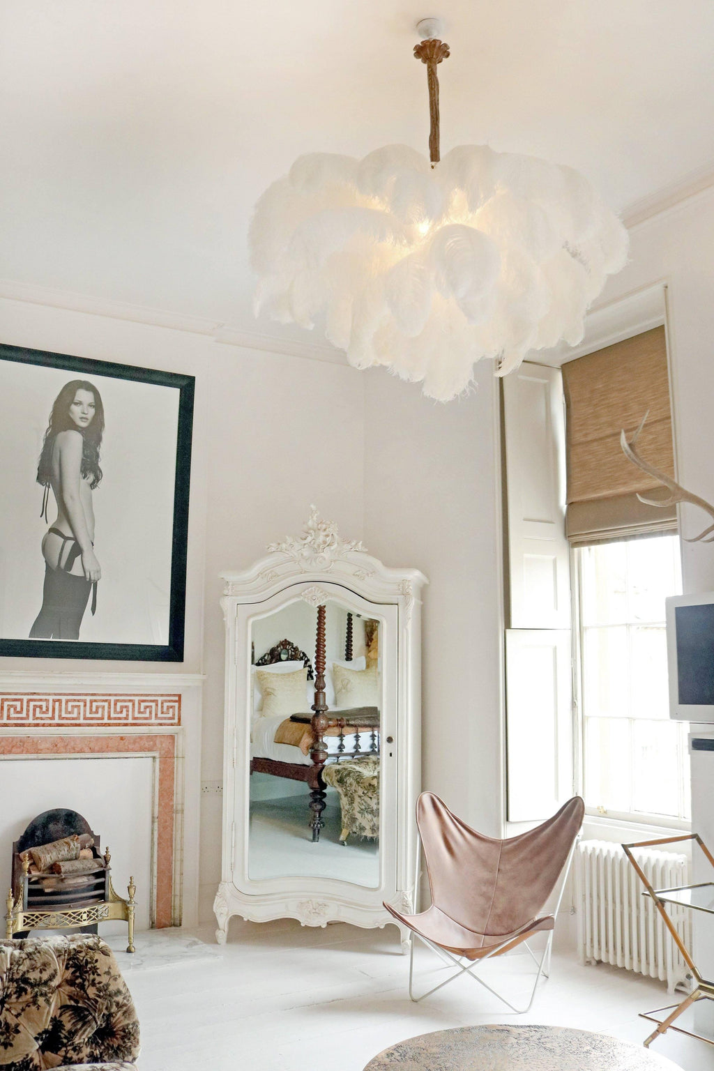 Ostrich Feather Chandeliers