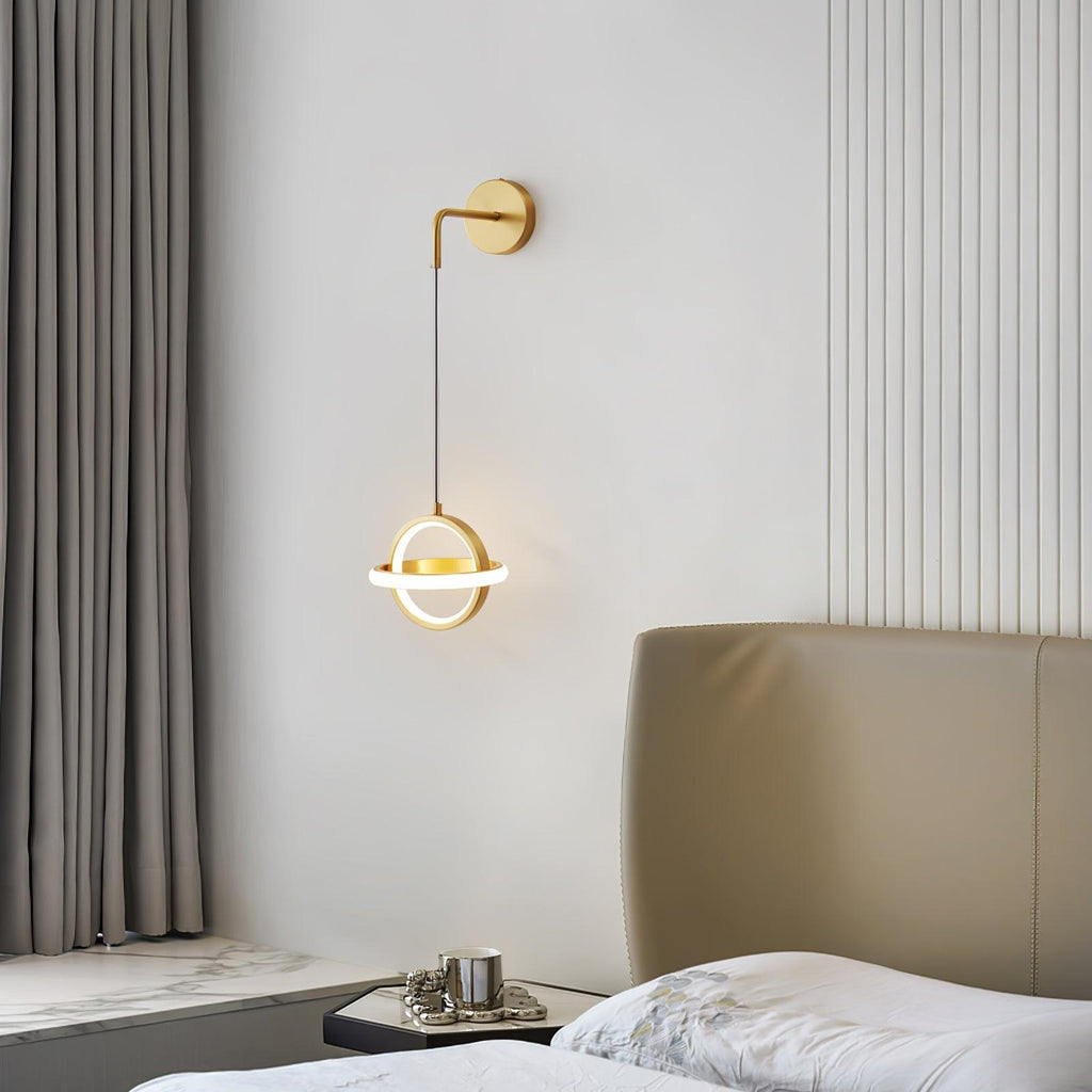 Oval Brass Wall Light